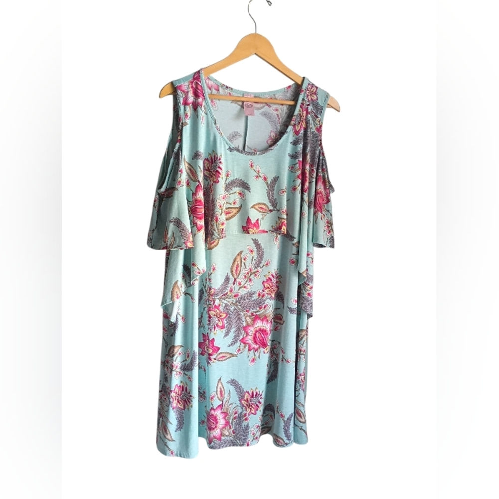 Pink Coconut Boutique Floral Dress Size L/XL